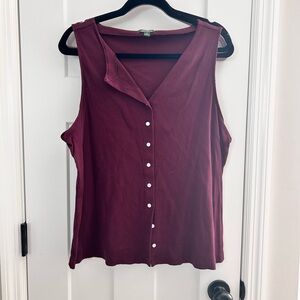 Wild Fable Maroon Sleeveless Blouse